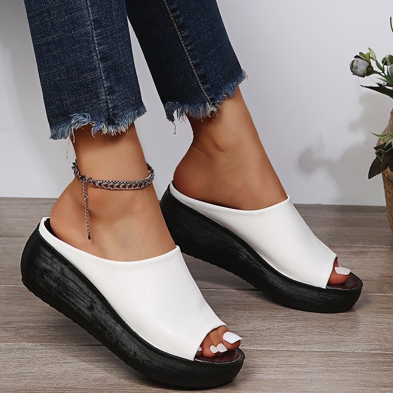 🔥MOTHER'S DAY SALE-49% OFF-👡Ladies Leather Sole Slippers