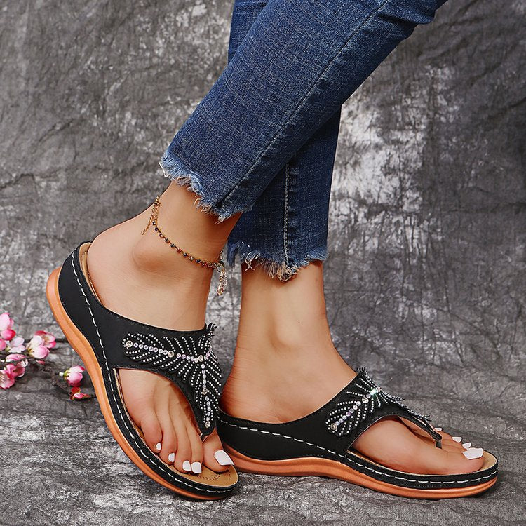 Classic Leather Orthopedic Flip-flop Sandals